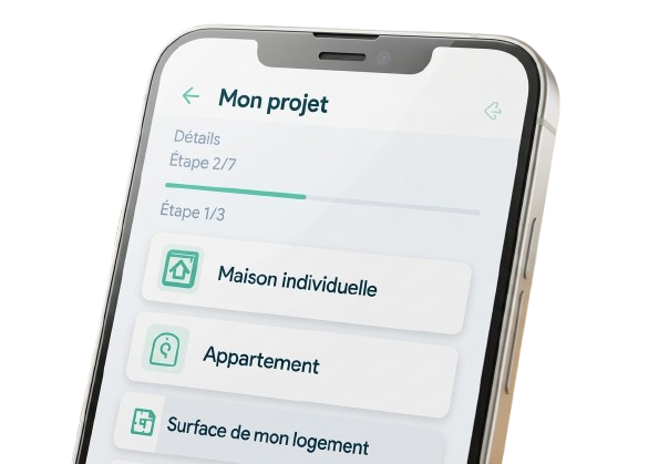 Aperçu de l'application Label Énergie sur mobile