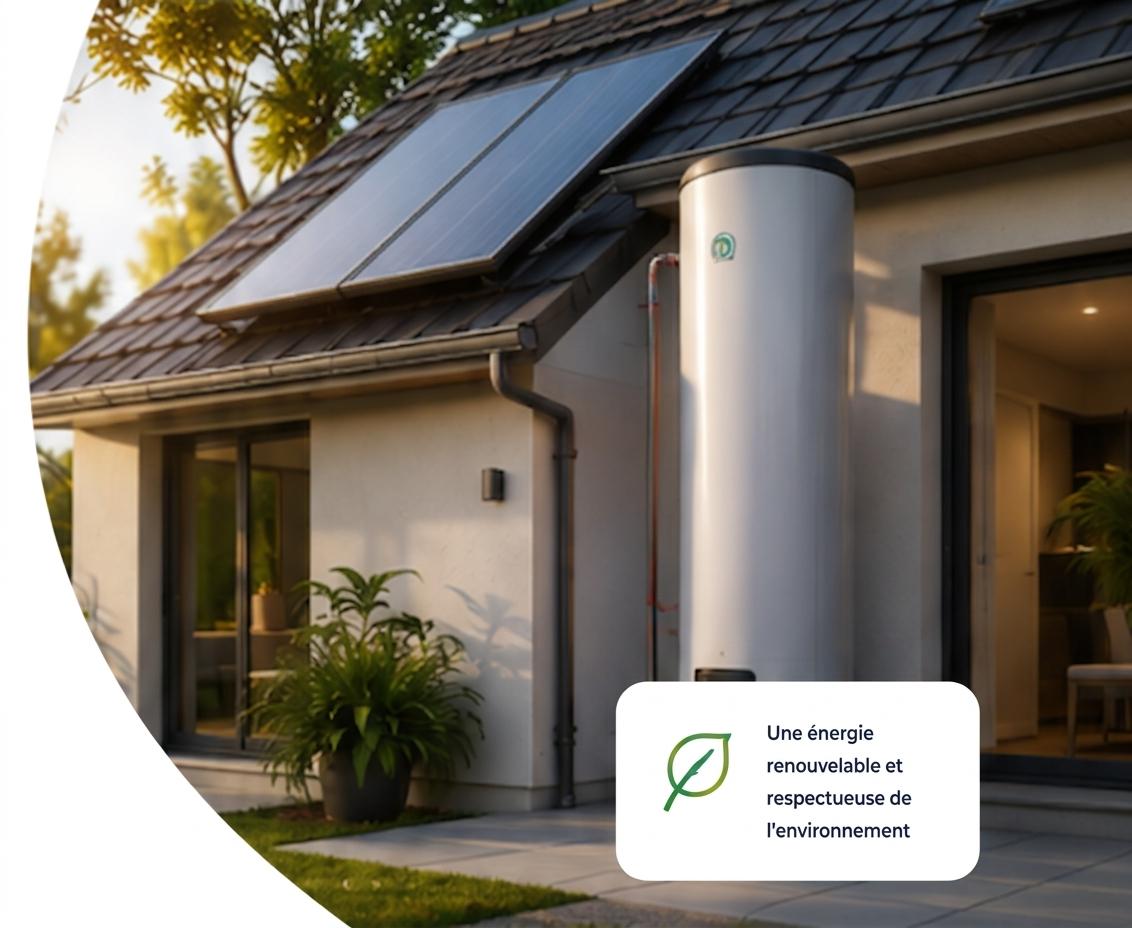Capteurs solaires thermiques et ballon de stockage pour chauffe-eau solaire individuel